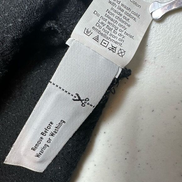 J. Crew XXS 100% Cotton Sequin Polka Dot Short Sleeve Top Party Blouse NWT Black - Picture 11 of 15